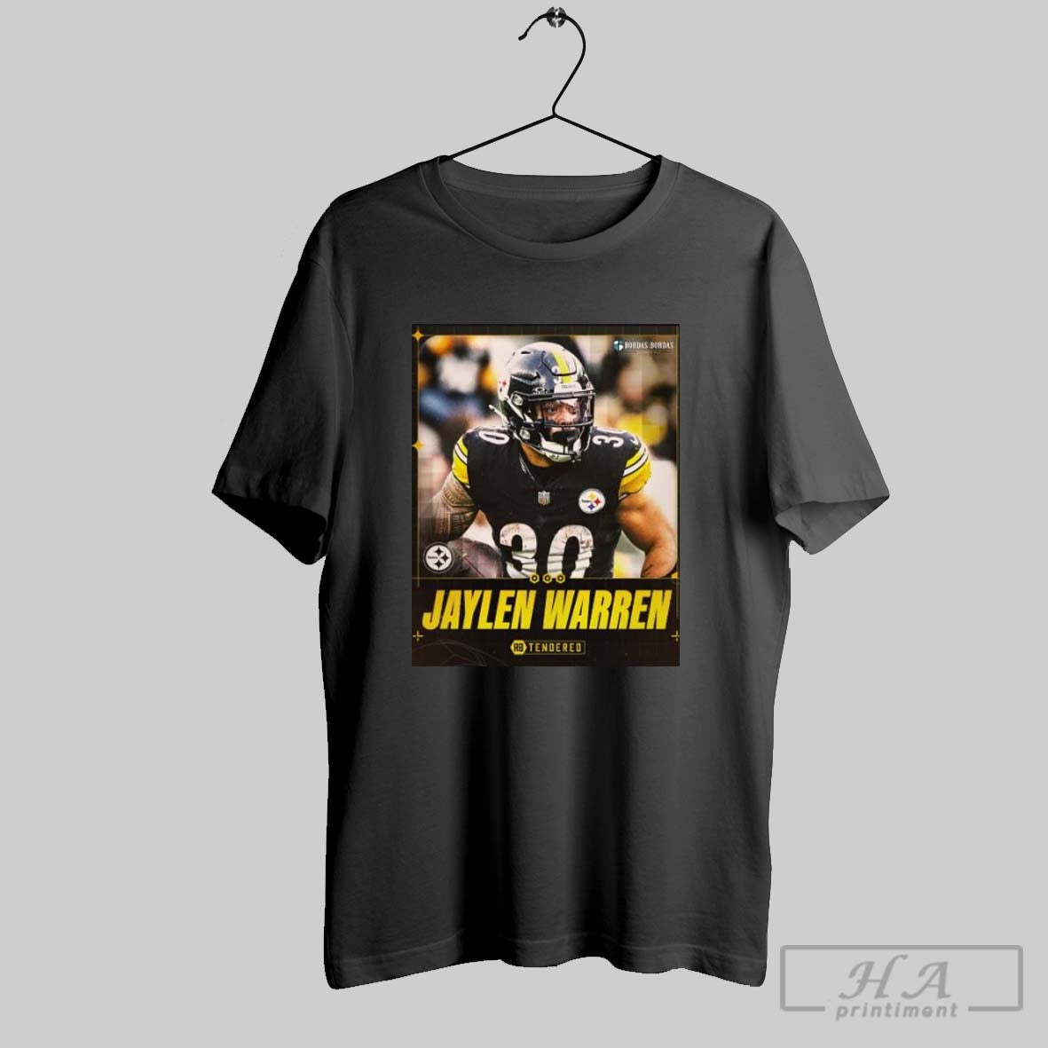 Poster Pittsburgh Steelers Football Nfl Have Tendered An Offer To Restricted Free Agent Rb Jaylen Warren T Shirt